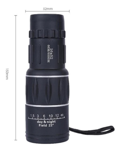 Imagen 8 de 10 de Monocular Hd 16x52 Profesional Lente Pro Bak4 Waterproof