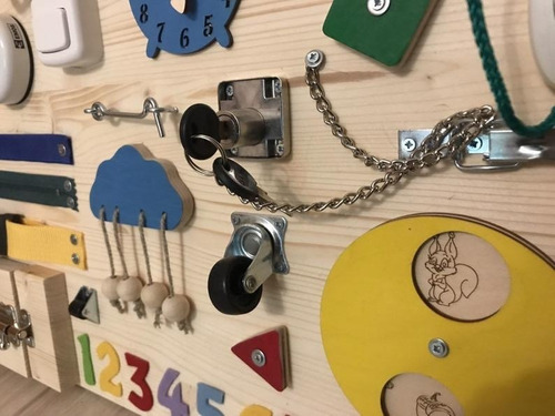 Imagen 4 de 7 de Tablero Didáctico Panel Montessori Personalizado