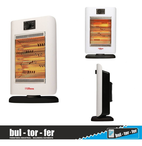 Imagen 4 de 6 de Calefactor Infrarrojo Oscilante Liliana 1400w Cigf200