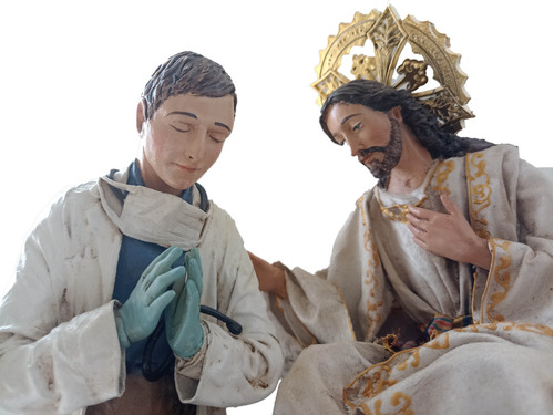 Figura Jesús Bendiciendo A Un Doctor O Médico - Hogar