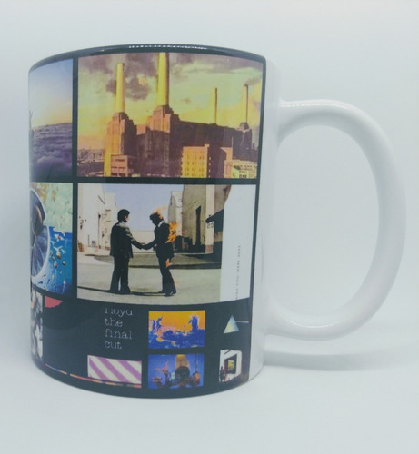 Imagem 3 de 4 de Caneca Em Porcelana Discografia Pink Floyd Albuns
