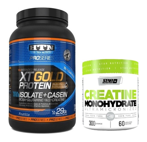 Combo Prote Xt Gold 2lbs Htn + Creatina 300gr Star Nutrition