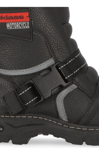 Botin Urban 10319pv Goma Letras Texto Biker Motociclista