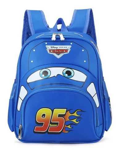 Morral Maleta Bolso Cars Rayo Mcqueen Escolar En Lona Ni o Env o