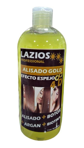 Alisado Gold 4d Efecto Espejo Lazios Profesional 