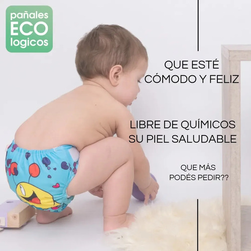 Pañales De Tela Ecologicos Pul Importado + 1 Absorbente Plus