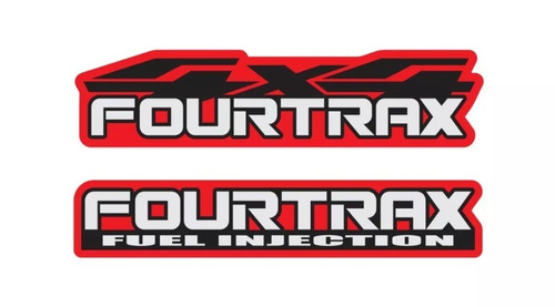 Emblema Carenagem Quadriciclo Honda Fourtrax 420 Vermelho