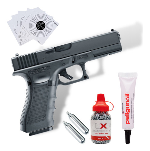 Glock 17 Gen 4 4.5mm Bbs Blowback Airsoft Co2 Xchws C