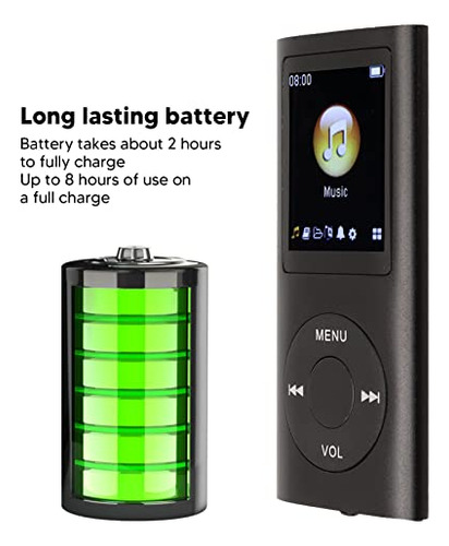 Mp3 Player Porttil Slim Con Sonido Lossless Y Pantalla Lcd