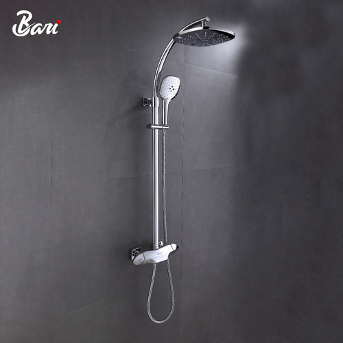 Set De Ducha Foglia Brush Nickel Marca Bari