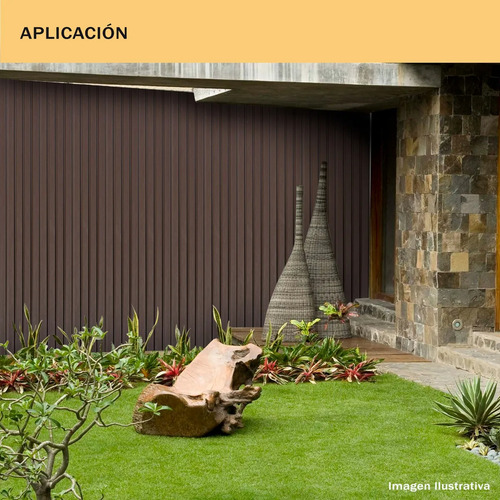 Lambrin Deco Wpc Tipo Madera Estandar Exterior 15 Pz 3.15 M2
