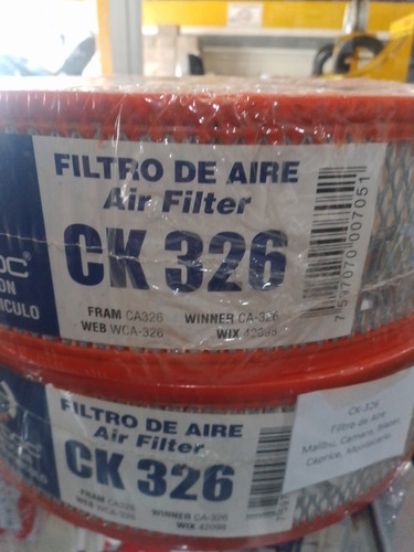 Filtro Aire Cardoc C K 326 Malibu Camaro Chevy Blazer