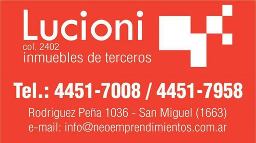 Imagen 2 de 3 de Cochera - San Miguel