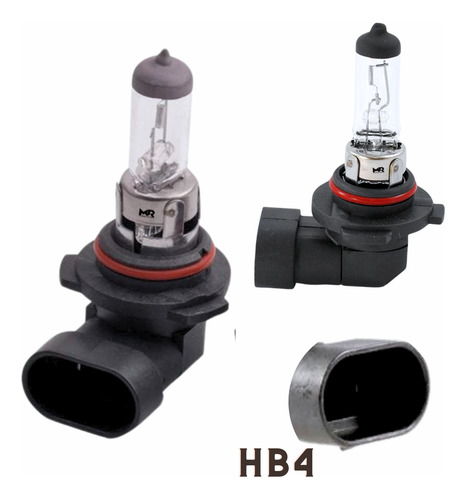 Par Lampada Farol Halogena Standard Encaixe Original Hb4