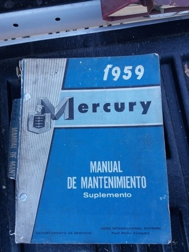 Libro Catalogo Nanual Mercury  1959