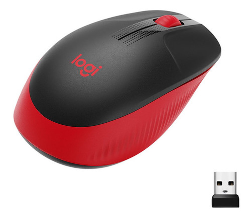 Imagen 1 de 1 de Mouse Logitech M190 Inalambrico Rojo 910-005904
