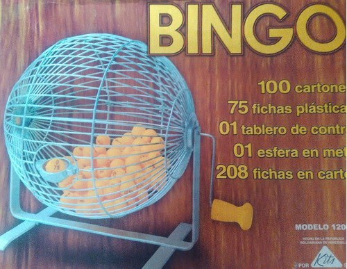 Bingo Profesional De Metal. 208 Cartones