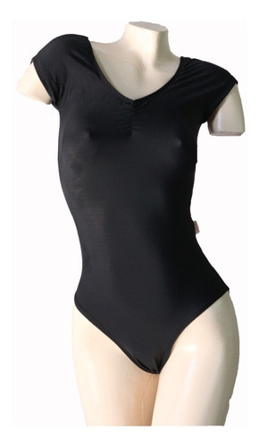 Malla Torso Mujer Manga Corta Japonesa Lycra Danza Dm101