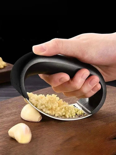 Trituradora Manual De Ajo De Acero Inoxidable, 3 Piezas