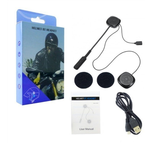 Headset Manos Libres Bluetooth Para Casco De Moto Estéreo 