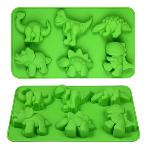 Moldes De Silicona Para Dinosaurios Webake, Paquete De 2 Bon