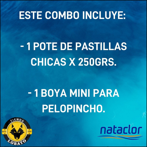 Kit Pastillas Boya Nataclor Cloro Triple Accion 250g Piletas