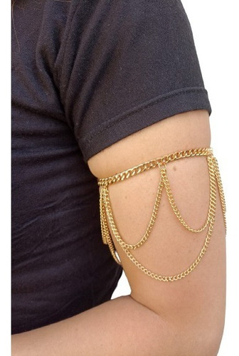 Body Chain Brazalete Plateado 