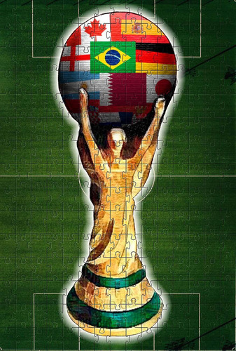 Quebra-cabeça Taça Da Copa Do Mundode 300 Peças + Chaveiro