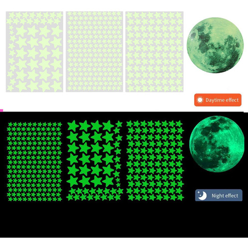334 Adesivos De Parede De Estrelas Que Brilham No Escuro