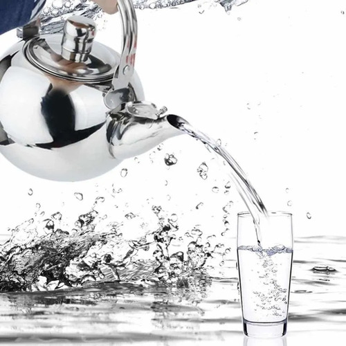 Imagen 3 de 5 de Tetera 600ml Acero Inoxidable Con Filtro Té Infusiones Agua