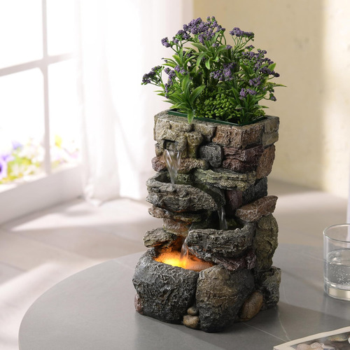 Fuentes De Interior Pequeñas De Mesa Con Cascadas De Agua, F