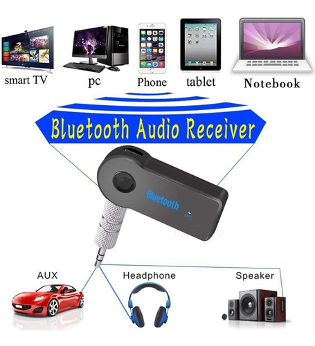 Receptor Audio Bluetooth Aux Spotify Musica Auto Con Bateria
