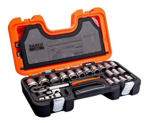 Imagen 3 de 7 de Set Juego Bocallave Tubo Bahco Enc 1/2 24 Piezas Xs240a Mm