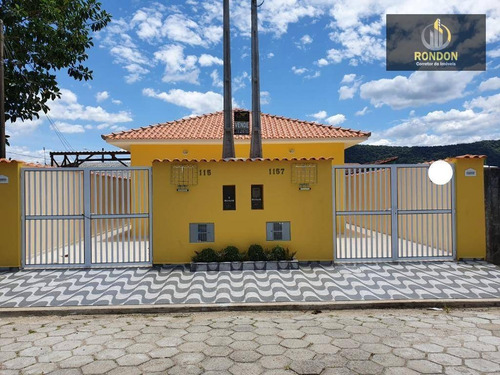 Casa Com 2 Dormitórios À Venda, 63 M² Por R$ 185.000 - Suarão - Itanhaém/sp - Ca1175