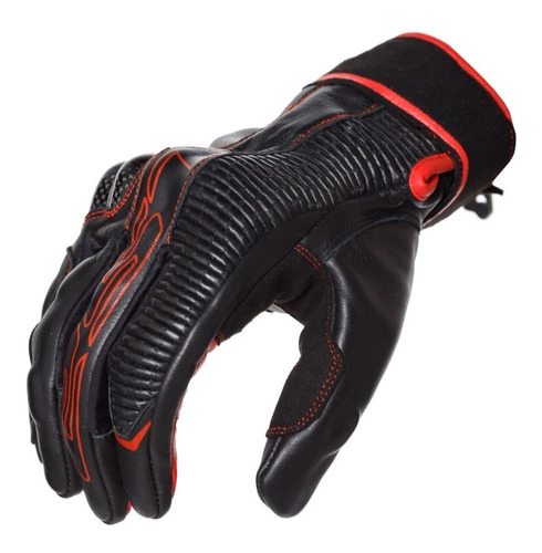 Guantes Moto Cuero Racing Corto Ls2 Rc01 Protecciones Color - Talle L