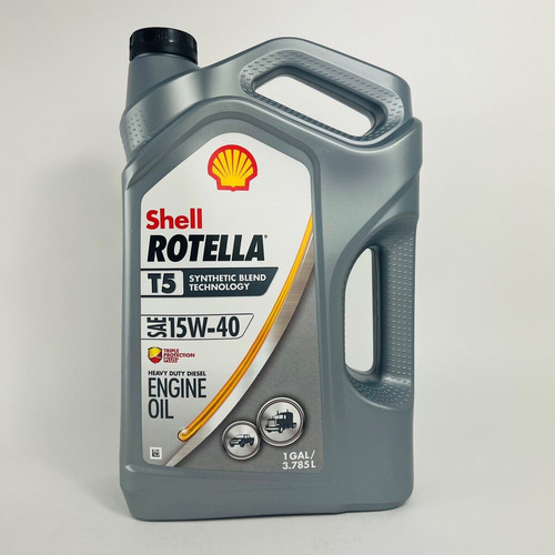 Shell Rotella Aceite De Motor Diesel T5, 15w-40 Un Galon 