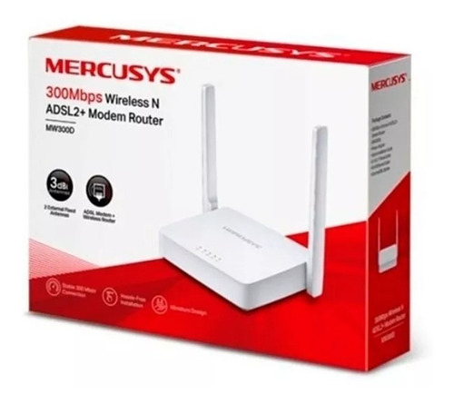 Modem Router Mercusys Mw300d 300mbps Adsl2+ Andyc