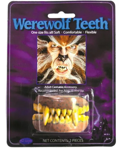 Dientes De Hombre Lobo Accesorio De Disfraz Para Halloween