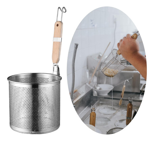 Colador De Malla Para Cesta De Bolas De Mango Plano De 18cm
