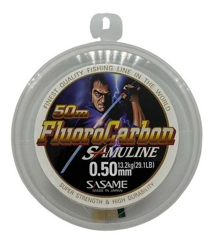 Fluorocarbono Sasame Samuline 0.50mm 13.2 Kg 50 Mts Japon