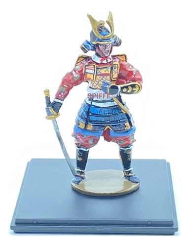 Miniatura Samurai Com Base - Soldadinho De Chumbo Soldado