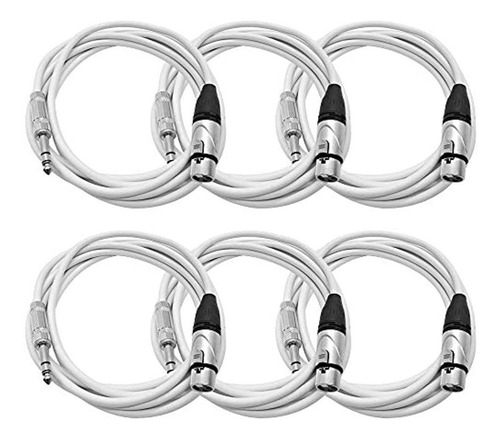 Seismic Audio - Satrxl-f10white-6pack - Paquete De 6 De 10 P