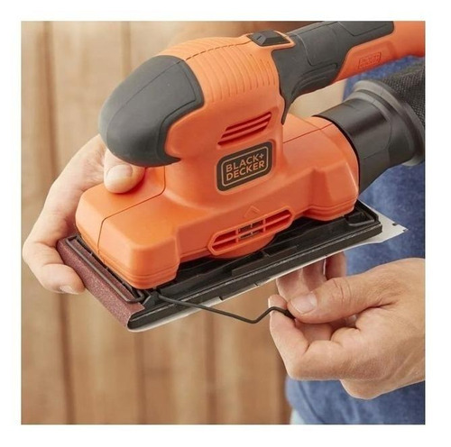 Lixadeira orbital Black+Decker BEW220 preta e laranja 150W 220V