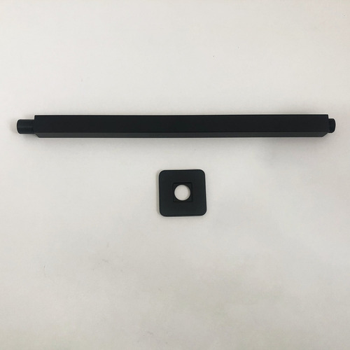 Braço Chuveiro Vertical Preto Ducha de Teto Inox Banheiro 40cm Ducha Vertical Haste Tubo Suporte Quadrado de Teto para Ducha a Gas Banheiro Luxo Black Fosco Aço Inox 201 Dona D.cor