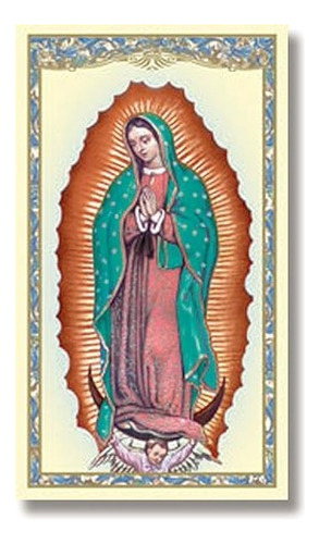 Virgen De Guadalupe- Tarjetas De Oración/estampitas En Españ