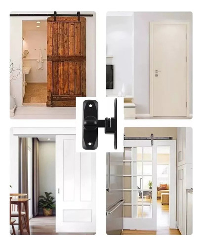 Dobradiça Preta Com 4 Dobradiças De Porta, 180 Graus, Alta R