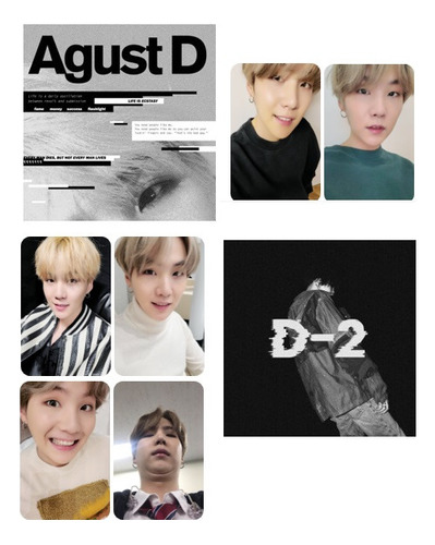 D2 + Agust D + Yoongi Selfie Photocards | Kpop| Bts