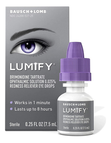 Soluções De Limpeza De Lentes De Contato  Baush + Lomb Lumify Do 7 Ml