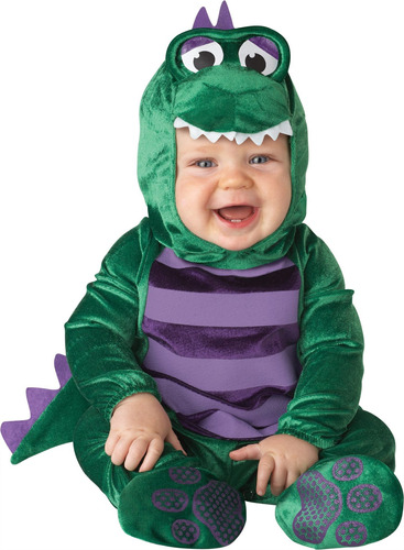 Disfraz Talla 12-18 Meses Para Bebé De Dinosaurio -