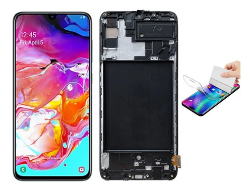 Pantalla Compatible Samsung A70 C/marco + Mica Hidrogel